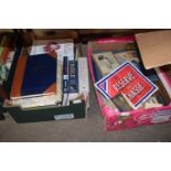 Two boxes of books and a quantity of ephemera