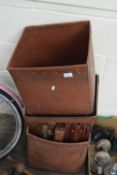 Storage boxes and suitcase
