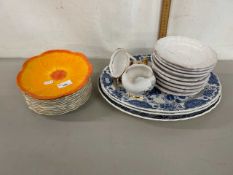 Mixed Lot: Various meat plates and other ceramics