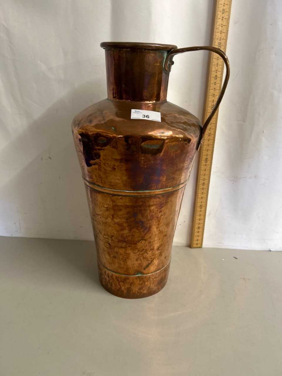 A vintage copper ewer, 40cm high - Image 2 of 3