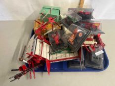 Collection of various boxed model tractors and farm implements to include Brian Norman and various