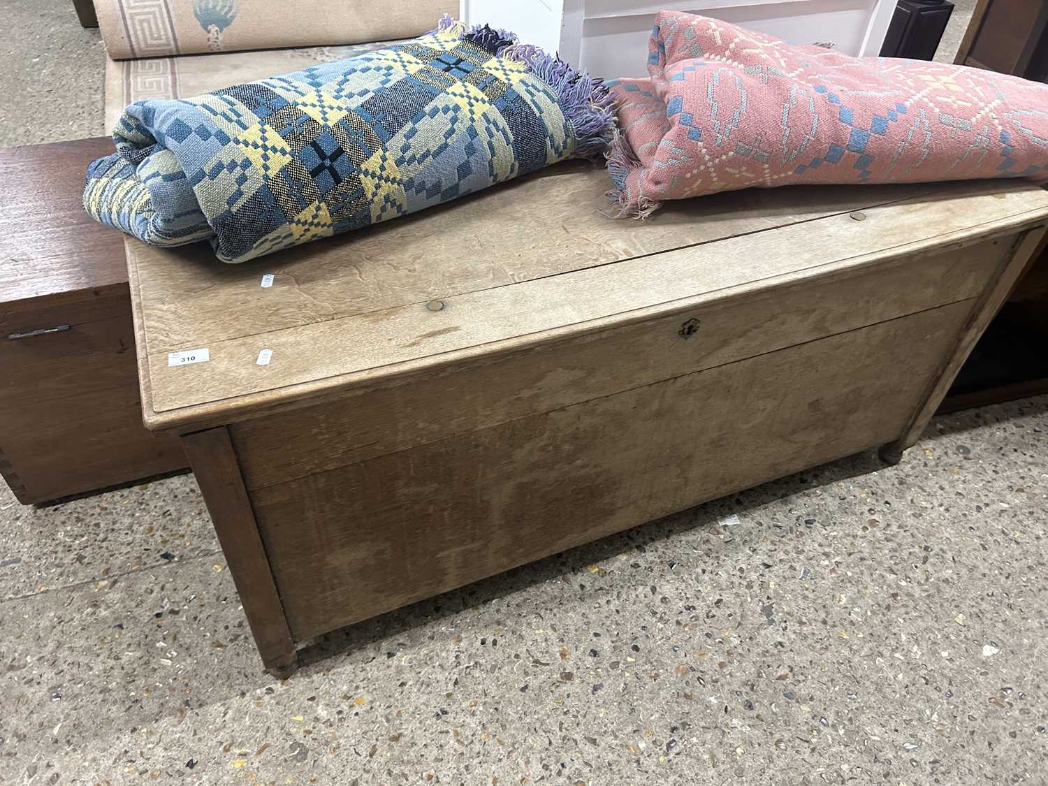 20th Century oak blanket box