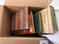 Box of various mixed books