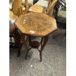 20th Century two tier occasional table with octagonal top