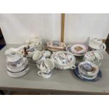 Mixed Lot: Royal Doulton Autumns Glory tea wares, Minton Haddon Hall and other assorted wares