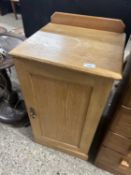 Late 19th or early 20th Century pine bedside cabinet