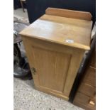 Late 19th or early 20th Century pine bedside cabinet