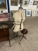 A vintage adjustable tailors dummy