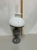 Victorian oil lamp with Spelter base
