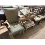 Pair of early 20th Century armchairs for reupholstery