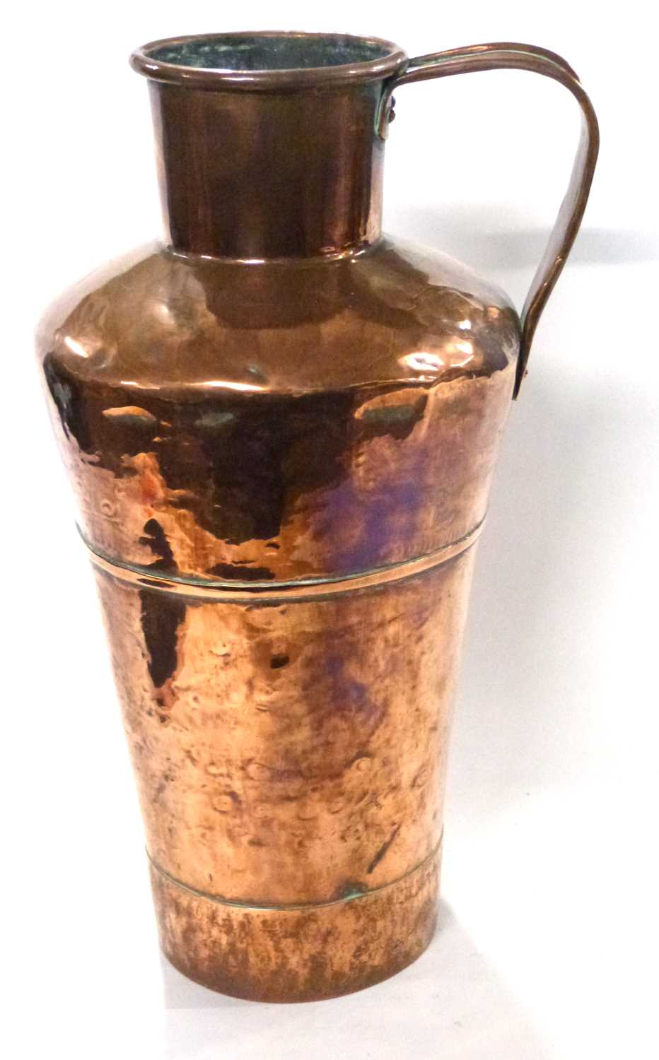 A vintage copper ewer, 40cm high
