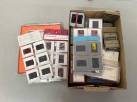 Box of various film negatives