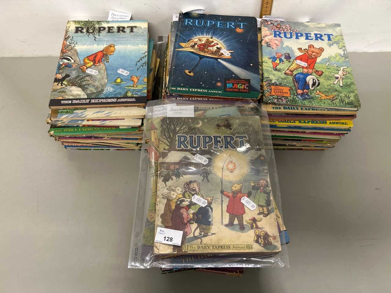 Collection of Rupert the Bear books spanning a period from 1949 through to mid 1970's, variable