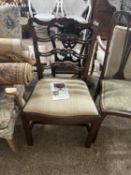 Reproduction Georgian style ladder back chair by Gerald Adams