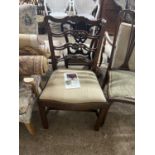 Reproduction Georgian style ladder back chair by Gerald Adams