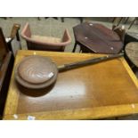 Copper bed warming pan