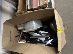 One box of various cutlery etc