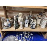 Mixed Lot: Various bisque and other continental figures