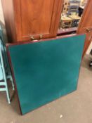 Baize topped card table