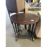 Nest of three Edwardian tables