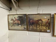 Pair of reproduction equestrian prints
