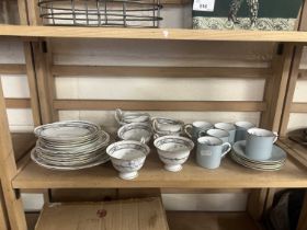 Mixed Lot: Shelley part tea service together with a Royal Worcester woodland pattern part coffee