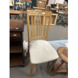 Oak framed dining chair