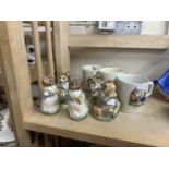 Mixed Lot: Various Royal Albert Beatrix Potter figures, children's cups etc