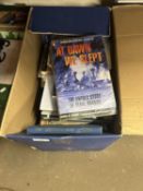 One box of mixed books, war interest and others