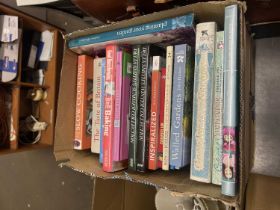 Box of various books, gardening and other interests