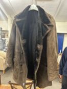 Gents brown sheepskin type jacket