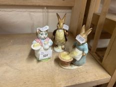 Group of three Beswick Beatrix Potter figures
