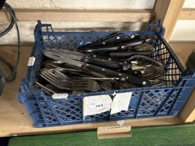 Box of assorted cutlery