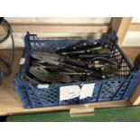 Box of assorted cutlery