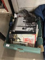 One box of mixed books, war interest