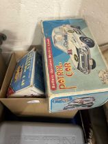 Mixed Lot: Toy Melody camping car together with a battery operated patrol car