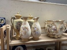 Mixed Lot: Ducal vases and jardiniere plus others (5)