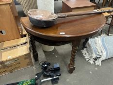 Drop leaf table on barley twist legs