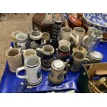 Mixed Lot: Various German beer steins