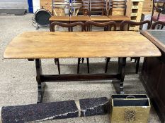 Modern oak refectory table