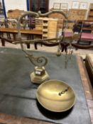 Vintage brass balance scales