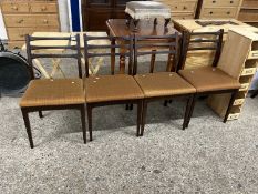 A set of four mid Century dining chairs