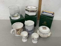 House of Commons Interest - A collection of various commemorative ceramics and glass wares to