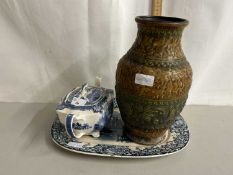 Mixed Lot: West German vase and other assorted items