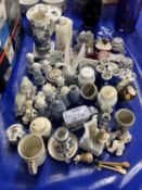 Mixed Lot: Various assorted ornaments, vases, candles etc