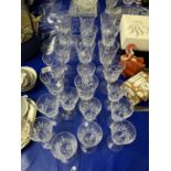 Mixed Lot: Modern clear drinking glasses