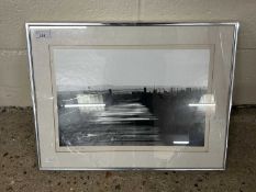 Susan Hall, Shiny Road, monochrome print, framed and glazed