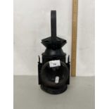 Vintage railway lantern marked Eastgate & Sons, Birmingham and dated 1945 and marked with the