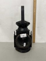 Vintage railway lantern marked Eastgate & Sons, Birmingham and dated 1945 and marked with the