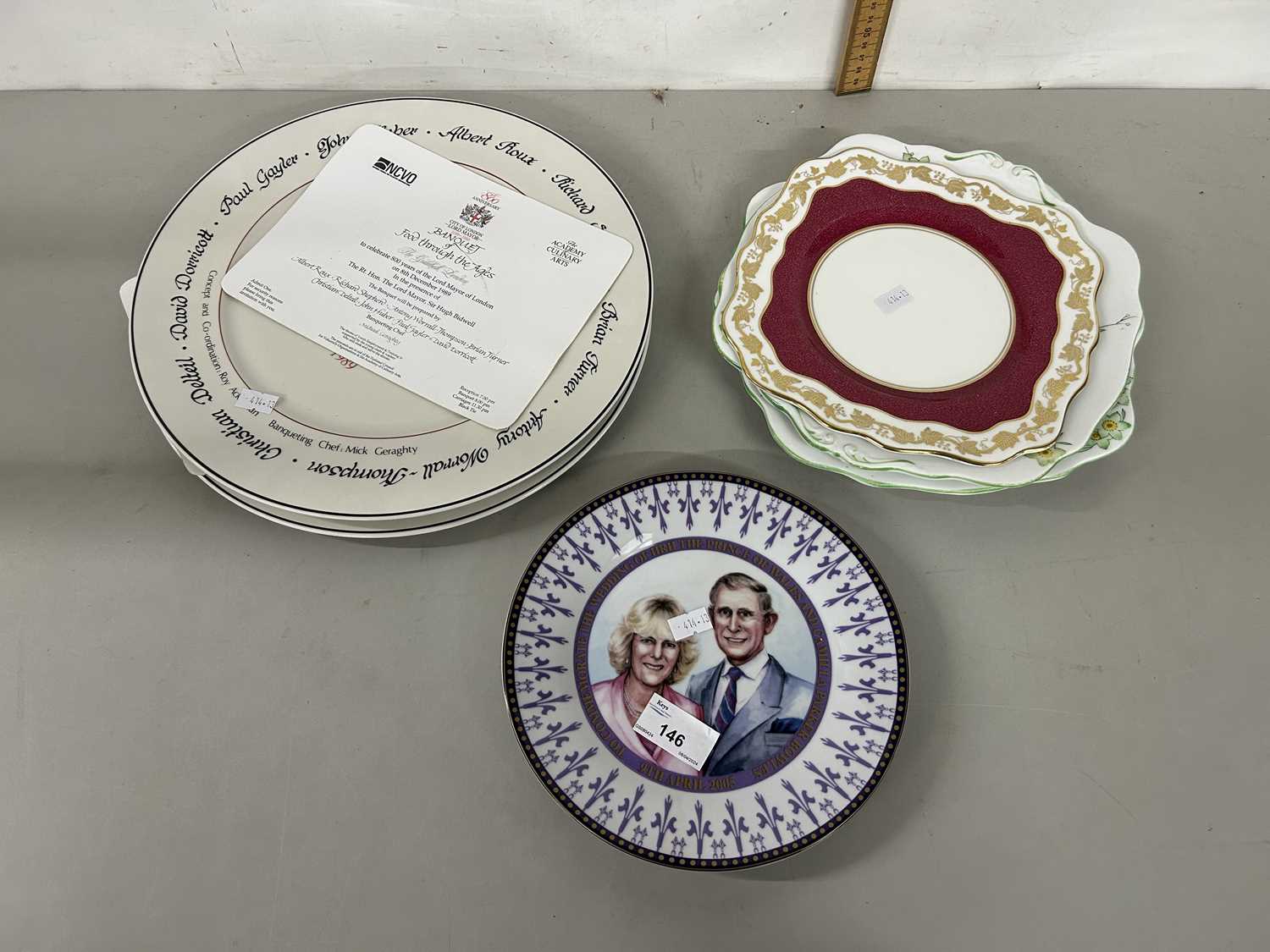 Mixed Lot: Assorted plates to include royalty interest